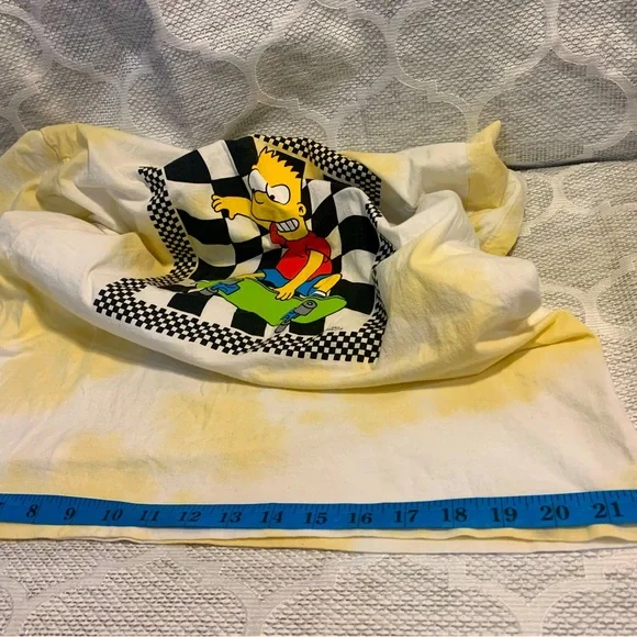 Bart Simpson- Skateboarding Yellow Tye Dye Tee Tshirt Sz:M The Simpson- unisex - Picture 7 of 12